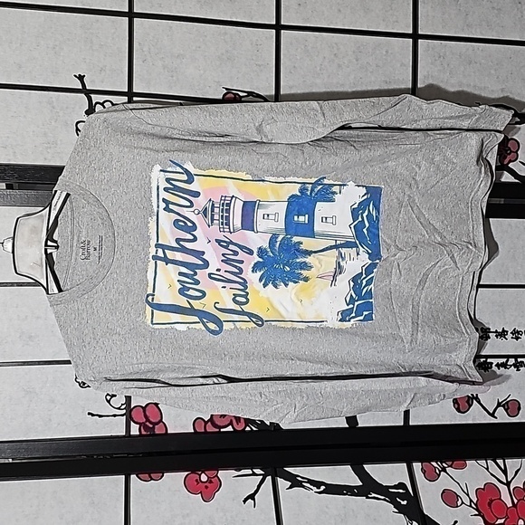 Croft & Barrow Southern Sailing‎ Lighthouse Long Sleeve Shirt Medium NWT - Picture 1 of 6